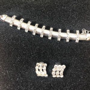 Bracelet with matching earrings